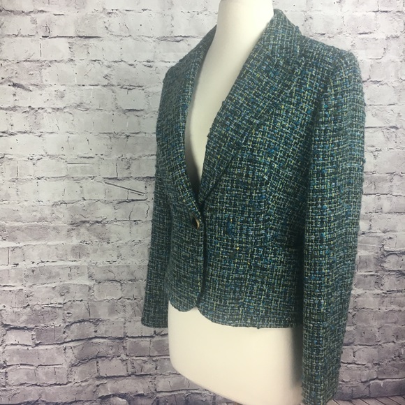 Veste Blazer J.Crew à Boutons Jeweled, Taille 0, Avec Volants - Occasion Très Bon état